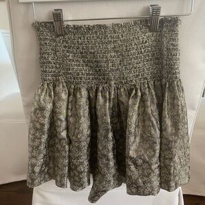 Elegant Women's Skort in Olive and Black